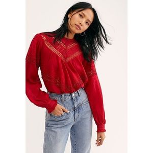 Free People Abigail Victorian Top